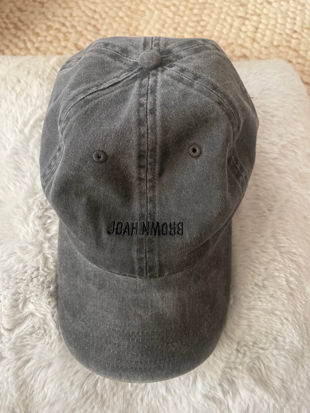 Josh Brown washed black Baseball Hat, good condition